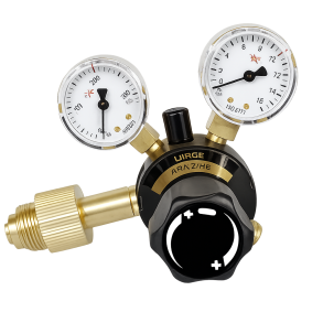 9023210 - Regulator Large Nitrogen 10 bar - Work area (bar) 0 - 10 N EN ISO 2503 200 bar Content pressure gauge (bar) 0 - 315 Work pressure gauge (bar) 0 - 16.0 Connection Inlet W 24.32 x 1/14