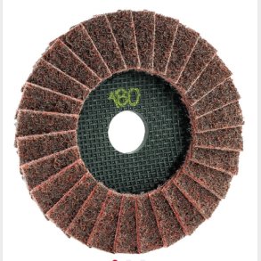 96742 - 10 - RED grit 180 TRIMFIX Fleece Flap - 125 x 22,2 mm, medium, fleece flap disc - HTS68053000 - DE - _maxrpm - 12200