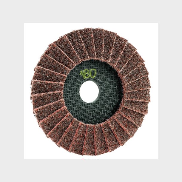 96742 - 10 - RED grit 180 TRIMFIX Fleece Flap - 125 x 22,2 mm, medium, fleece flap disc - HTS68053000 - DE - _maxrpm - 12200