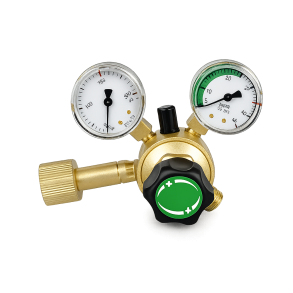 9034310 - Regulator Medium Argon/Mixed gas - Nominal work flow (l/min) 0 - 22 N EN ISO 2503 200 bar Content pressure gauge (bar) 0 - 315 Flow pressure gauge (l/min) 0 - 32 Connection Inlet W 24.32 x 1/14