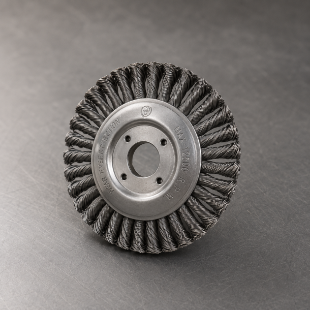 R022 - Pipeline Wheel Brush Taipan �125  6mm Mild Steel - alt. Ref. TO-3086