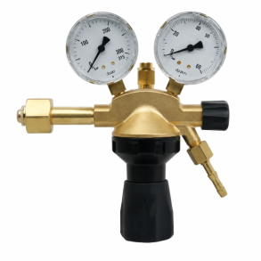 9013040 - Regulator Large Nitrogen 50 bar - Work area (bar) 0 - 20 / 50 N EN ISO 2503 200 bar 20 bar / 50 bar Content pressure gauge (bar) 0 - 315 Work pressure gauge (bar) 0 - 40 / 80 Connection Inlet W 24.32 x 1/14