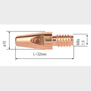42,0001,6467 - KM8321512HD - Stromd�se M8x1,5 L-32mm �1,2mm HD  - Fronius