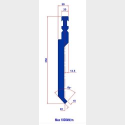 P2RFA-250 85� R1 - Bystronic Punch P2RFA-250 85� R1 L=515 - 2044386 - 17,8 kg - ref. EB2185010-515 Italy