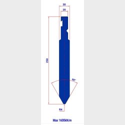 P9RFA-250 - Bystronic Punch P9RFA-250 60� R4 L=515 - 2044411 - 26,3 kg - ref. EB2460040-515 Italy