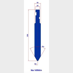 P9RFA-250 - Bystronic Punch P9RFA-250 60� R4 L=515 - 2044411 - 26,3 kg - ref. EB2460040-515 Italy