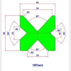 MOD.2009.85 4V L=415 IH - Amada - Promecam - 2045545 - Die - 8,2 kg -  Italy