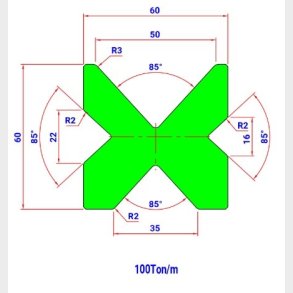 MOD.2009.85 4V L=415 IH - Amada - Promecam - 2045545 - Die - 8,2 kg -  Italy