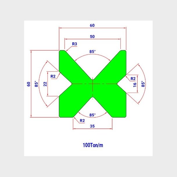 MOD.2009.85 4V L=415 IH - Amada - Promecam - 2045545 - Die - 8,2 kg -  Italy