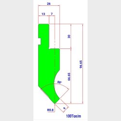 MOD.1010.88 R=0.8 L=415 IH - Amada - Promecam - 2046527 - Punch - 5,6 kg -  Italy