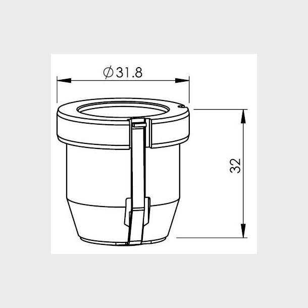 260432 - Nozzle Holder - Original Precitec Ceramic trumpf part alt. ref 0260432 - 254493 / AL108