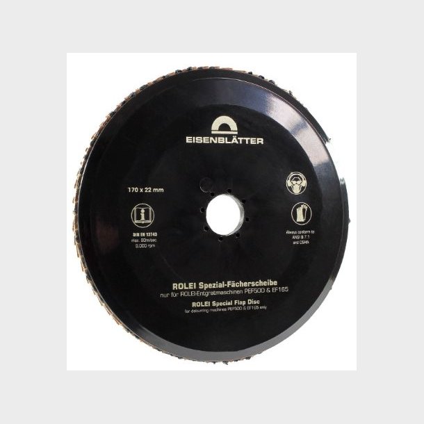 36046 - 1 - ROLEI HellFire Special Flap Disc  - 170 x 22,2 mm, multigrain 40/60 - HTS68051000 - DE - _maxrpm -