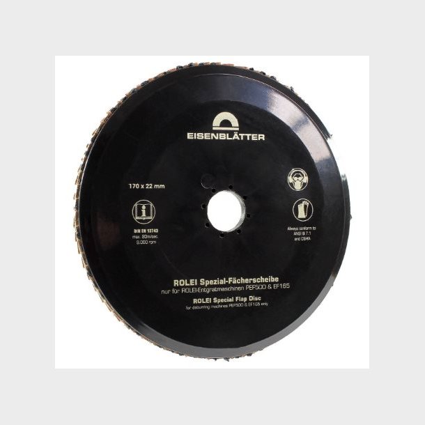 36050 - 1 - ROLEI Special Flap Disc - 170 x 22,2 mm, grit 50 - HTS68051000 - DE - _maxrpm -