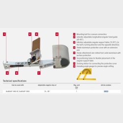 38902 - 1 - Interchangeable angular stop with belt cover - for GLADIUS 1800/1802 HT (without machine)  - HTS84672953 - DE - _maxrpm -