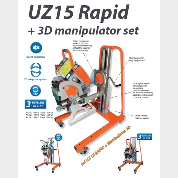 1932 - SET UZ15 RAPID + Manipulator 3D, 400V, 3Phase