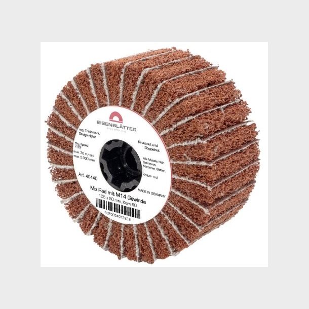 40440 - 4 - Mix wheel with M14 thread - 105 x 50 mm, grit 60 - HTS68051000 - DE - _maxrpm - 5000