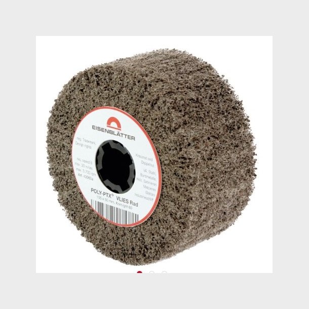 43060a - 4 - POLY-PTX Fleece Wheel - 105 x 50 mm, grit 60 - HTS68053000 - DE - _maxrpm - 5000