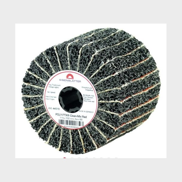 44018 - 2 - POLY-PTX Clean-Mix Wheel - 115 x 100 mm, grit 80 - HTS68053000 - DE - _maxrpm - 5000