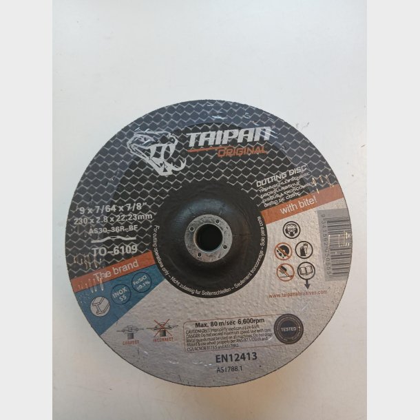J014 - Taipan Original Cutting disc �230x2,8(Depressed) - alt. Ref. TO-6109