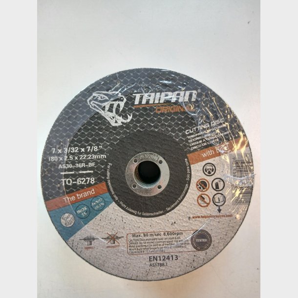 J014 - Taipan Original Cutting disc �180x2,5(Flat) - alt. Ref. TO-6278