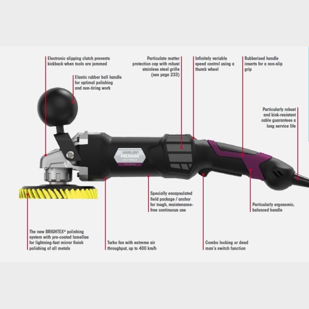 65051 - 1 - VARILEX POLISHER basic set (EU) - 1,750 watts, 220 - 240 volts - HTS84672951 - DE - _maxrpm - 3000
