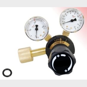 9023210 - Regulator Large Nitrogen 10 bar - Work area (bar) 0 - 10 N EN ISO 2503 200 bar Content pressure gauge (bar) 0 - 315 Work pressure gauge (bar) 0 - 16.0 Connection Inlet W 24.32 x 1/14