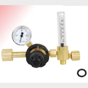 9025310 - Regulator Large Flow Argon/Mixed gas - Flowmeter included - Work area (bar) 2.5 N EN ISO 2503 200 bar Content pressure gauge (bar) 0 - 315 Flow pressure gauge (l/min) 3 - 30 Connection Inlet W 24.32 x 1/14
