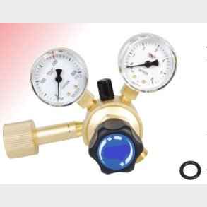 9032120 - Regulator Medium Oxygen - Work area (bar) 0 - 4.0 O EN ISO 2503 Class 1 200 bar 4 bar Content pressure gauge (bar) 0 - 315 Work pressure gauge (bar) 0 - 6.0 Connection Inlet W 21.8 x 1/14