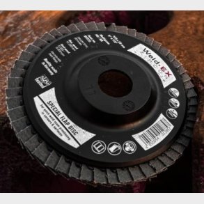 94725 - Weld-EX Zircon flap disc 125 x 22,2 mm, multigrain 40/60 1 packing unit = 25 .
