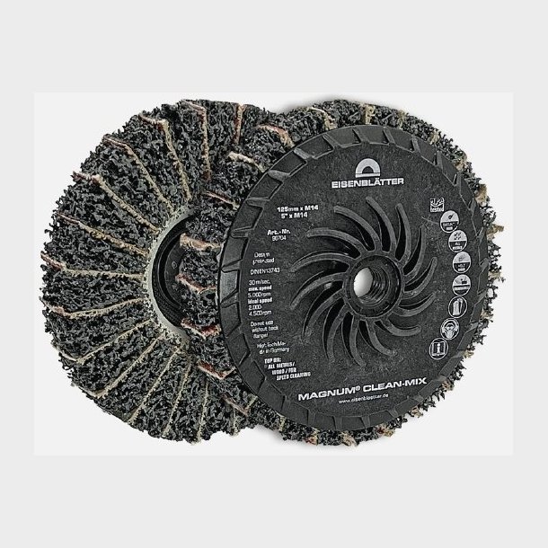 96704 - 5 - MAGNUM CLEAN-MIX - 125 mm x M14 , grit 80, cleaning disc with ceramic cloth - HTS68053000 - DE - _maxrpm - 4500