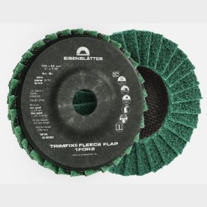 96740 - 10 - TRIMFIX Fleece Flap 1FOR2 - 125 x 22 mm, extra coarse, fleece flap disc - HTS68053000 - DE - _maxrpm - 12200