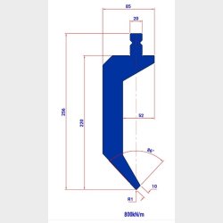 PUNCH TOW200S 86� R=1 H=220 L=200 - 981069 - 13,3 kg -  Italy