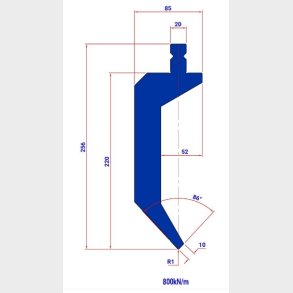 PUNCH TOW200S 86� R=1 H=220 L=200 - 981069 - 13,3 kg -  Italy