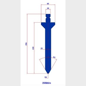 PUNCH TOW203S 60� R=4 H=220 L=200 - 981183 - 10,5 kg -  Italy
