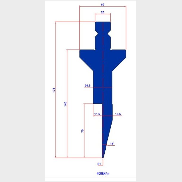 PUNCH TOW210 28� R=1 H=140 L=200 - 981202 - 5,8 kg -  Italy