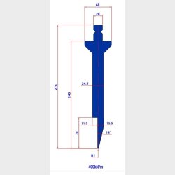 PUNCH TOW210S 28� R=1 H=240 L=200 - 981221 - 9,6 kg -  Italy