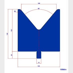 DIE T100 80� V=100 R=8 H=120 L=200 - 981966 - 17,9 kg -  Italy