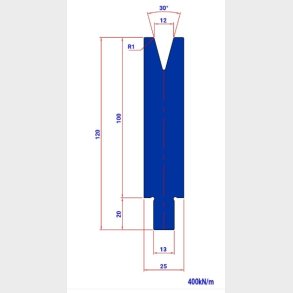 DIE T12 30� V=12 R=1 H=100 L=200 - 982108 - 4,1 kg -  Italy