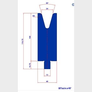 WM354 30� V=24 H=100 L=200   - DIE -983037 - 6 kg - ref.  - WM3540200 -  Italy