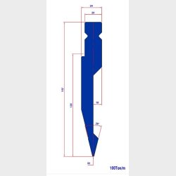 WP011 28� R=1 H=157 L=200  - PUNCH - 983097 - 3,7 kg - ref. WP0110200 -  Italy