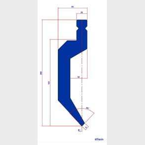 WP023 86� R=1 H=200 L=200    - PUNCH - 983129 - 7,6 kg - ref. WP0230200 -  Italy