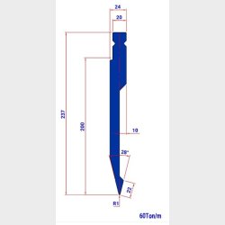 WP031 28� R=1 H=237 L=200   - PUNCH - 983149 - 5,8 kg - ref. WP0310200 -  Italy
