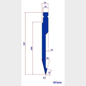 WP031 28� R=1 H=237 L=200   - PUNCH - 983149 - 5,8 kg - ref. WP0310200 -  Italy