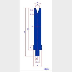LM10.30� R=1,2 W=22/26 H=130 new L=510 - Die - 984450 - 14,1 kg - ref. E86130010-510 -  Italy
