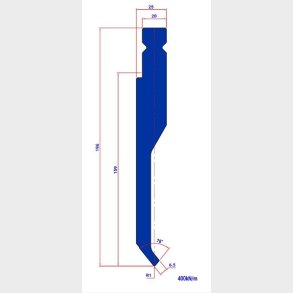 LPE10W.78� R=1 H=159 L=510 - Punch - 984618 - 12,9 kg - ref. E80178010-510W -  Italy