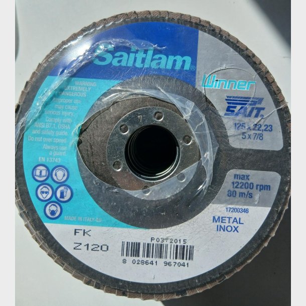 S034 - Sait FK Flapdisc �125mm, K120 - alt. Ref. 96704