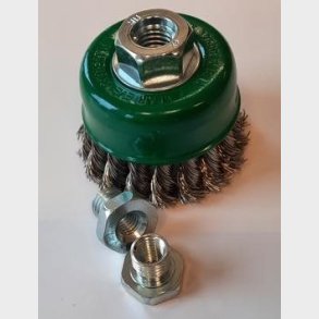 R022 - Cup Brush Twist-Knot Taipan �75mm Stainless - alt. Ref. TO-3620