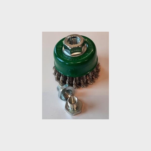 R022 - Cup Brush Twist-Knot Taipan �75mm Stainless - alt. Ref. TO-3620