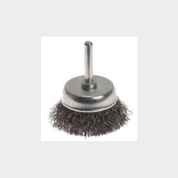 R022 - Taipan Cup brush (6mm shaft) �50, 0.25mm s/s wire - alt. Ref. TO-3676