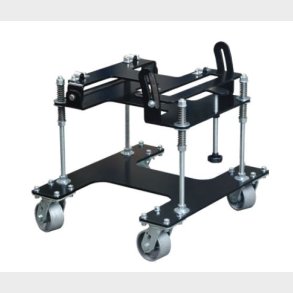 P013.-Adjustable trolley.-Allows transporting the machine and provides support when working plates with large dimensions.